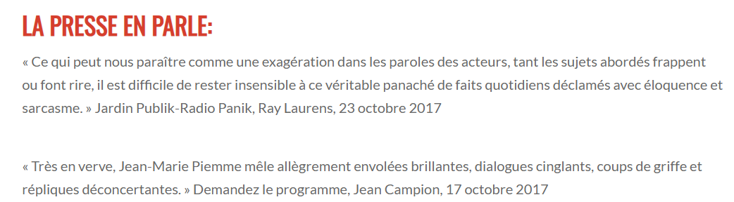 Jours radieux - La presse en parle